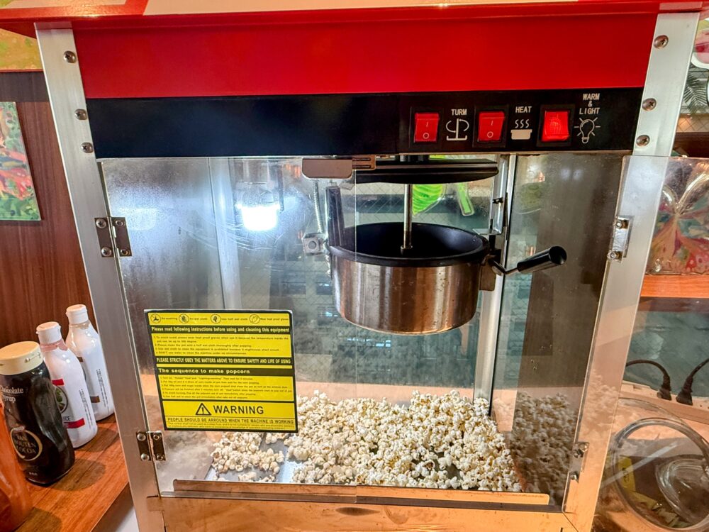 クラブラウンジのポップコーン
