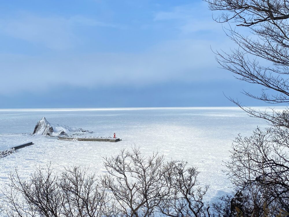 真っ白なオホーツク海（流氷の海）