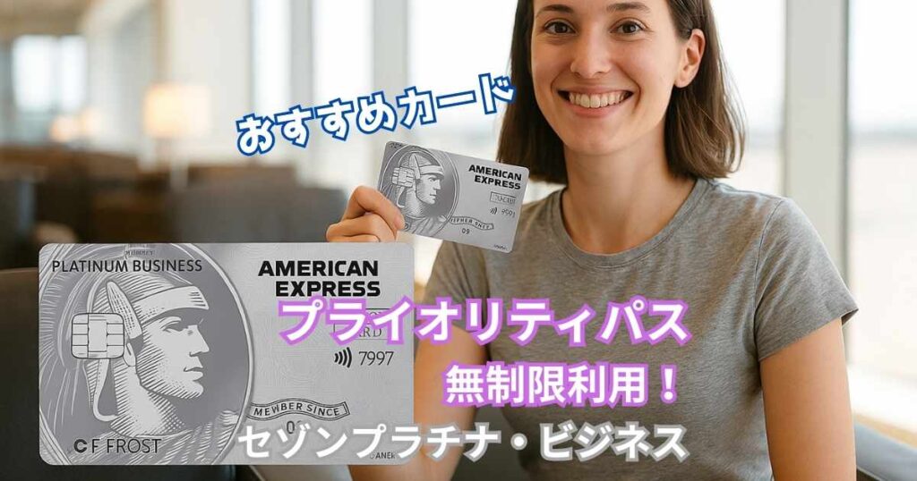 おすすめのクレジットカード「セゾンプラチナ・ビジネス・アメックス」