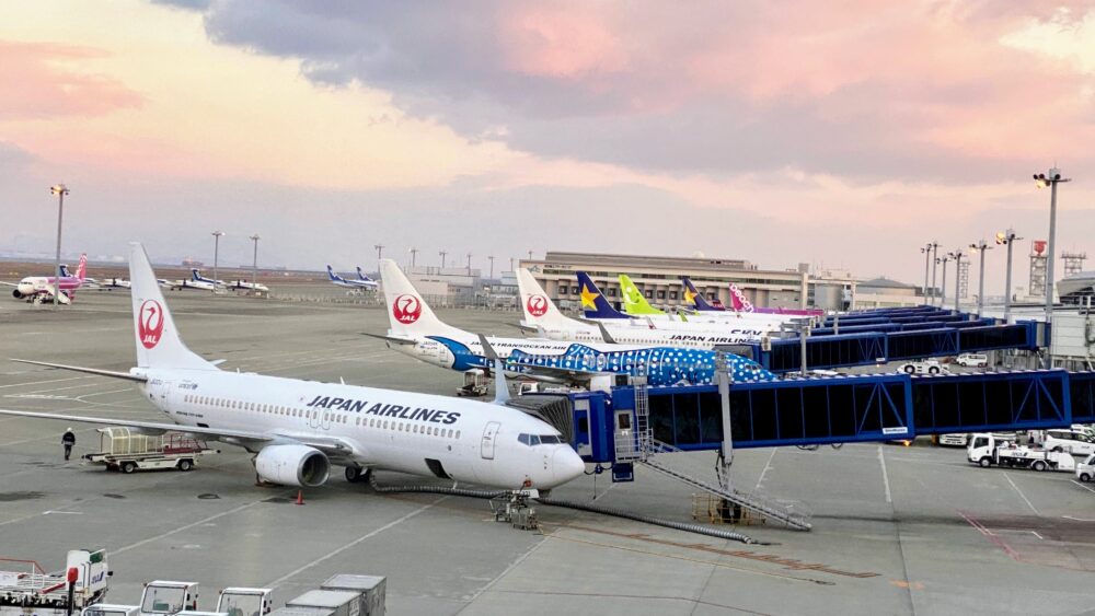 中部国際空港の駐機場