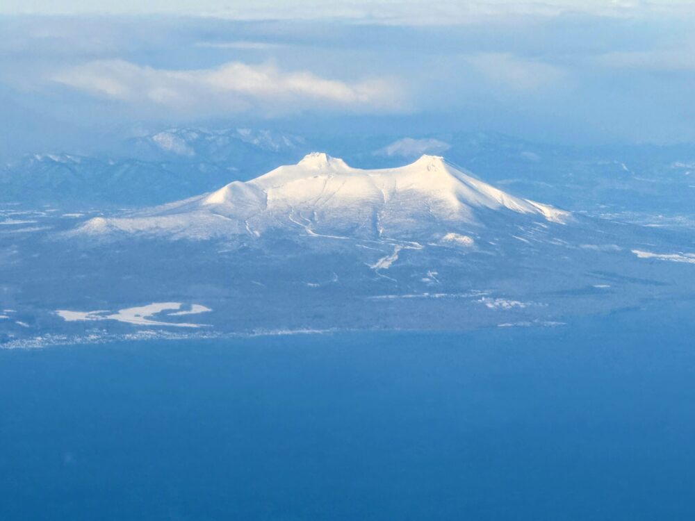 北海道駒ヶ岳（上空）