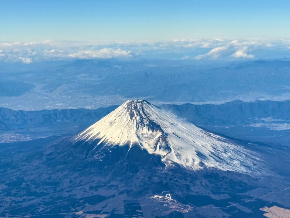 上空からの富士山