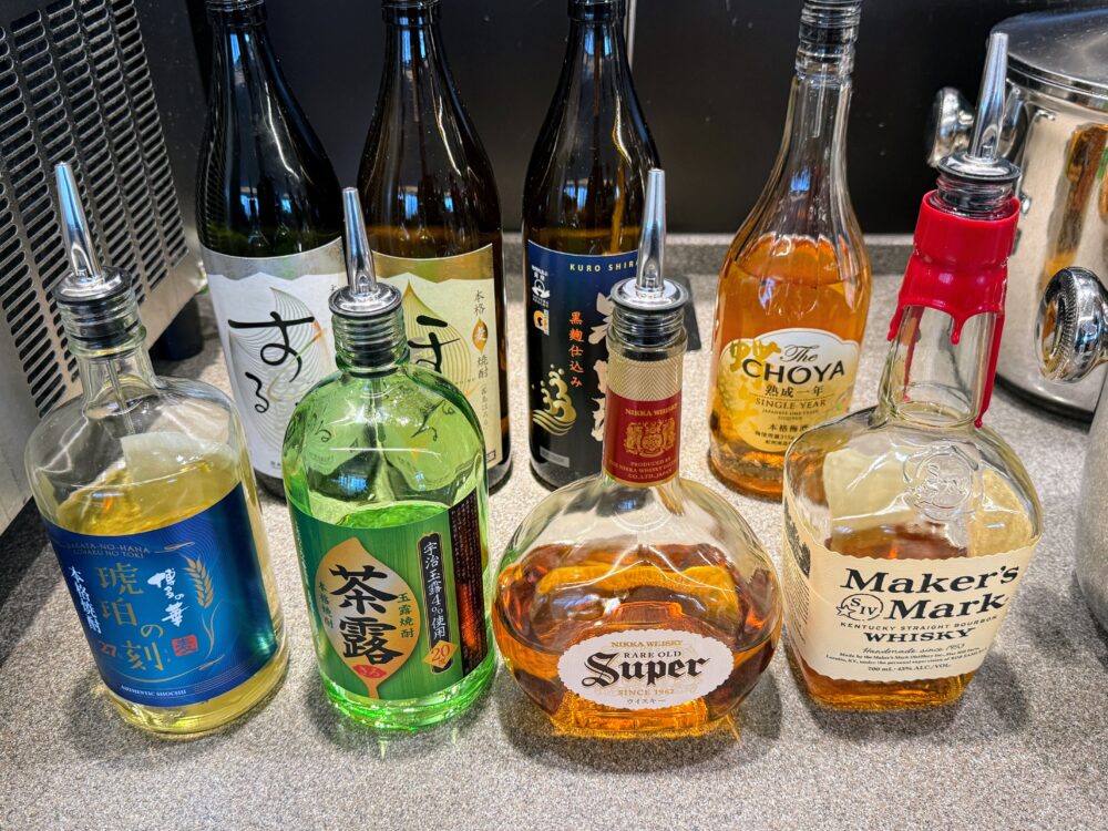 焼酎・ウイスキー・梅酒