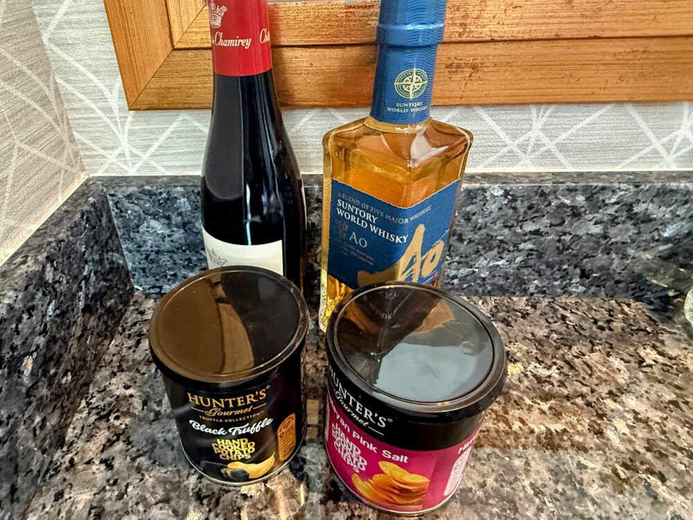 有料のドリンクとスナック