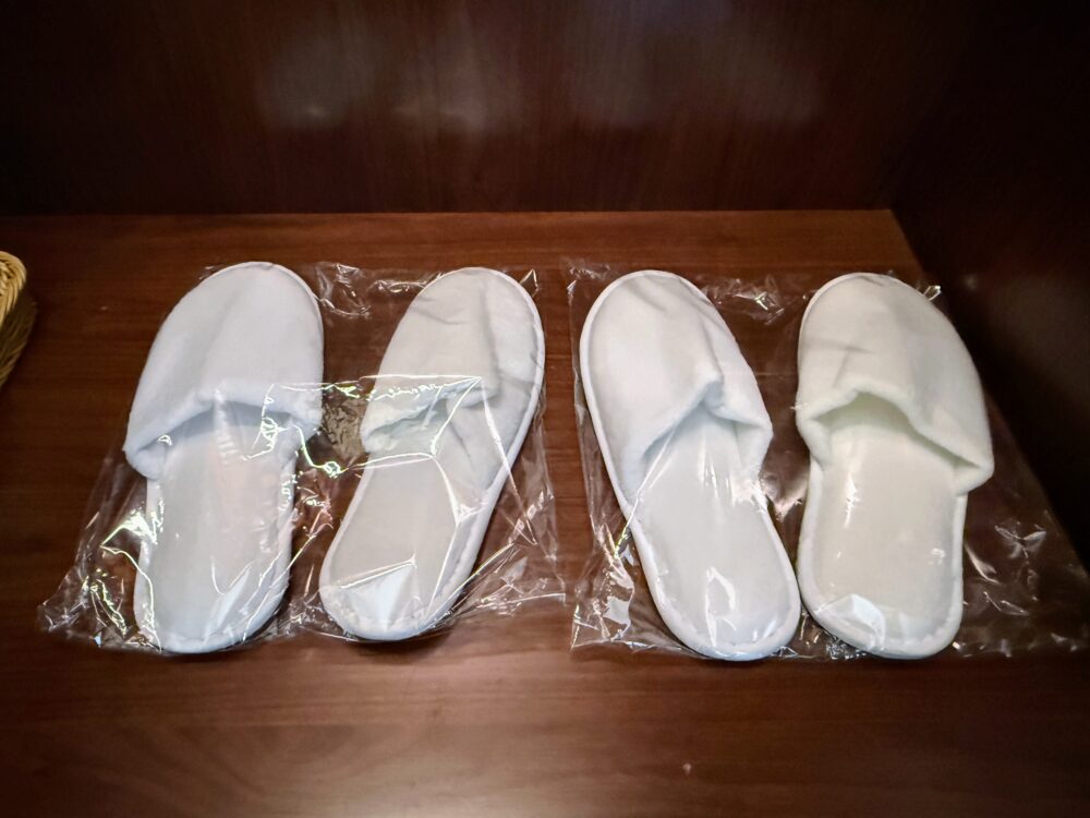 ふかふかのスリッパ