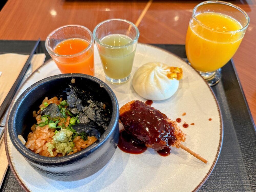 盛り付けた料理