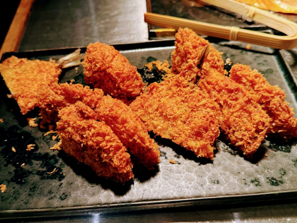 サクサクに揚げられた長崎県産鯵フライ