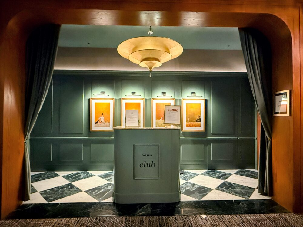ウェスティン・セントフランシス「Westin Club」クラブラウンジのエレガントな入り口。