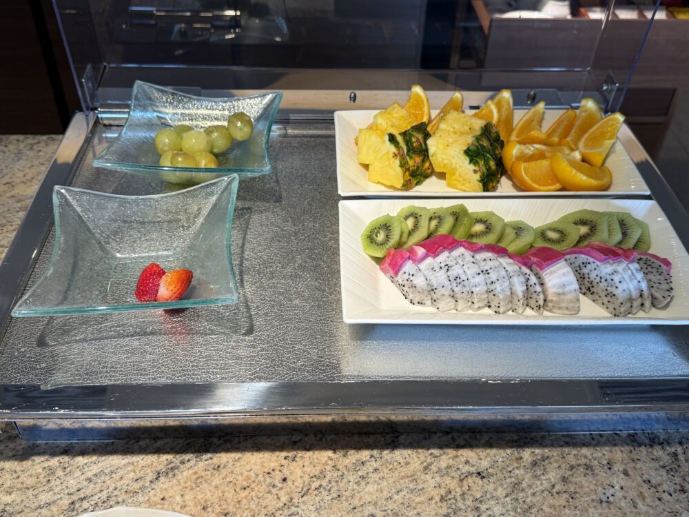 クラブラウンジの朝食タイムのフード