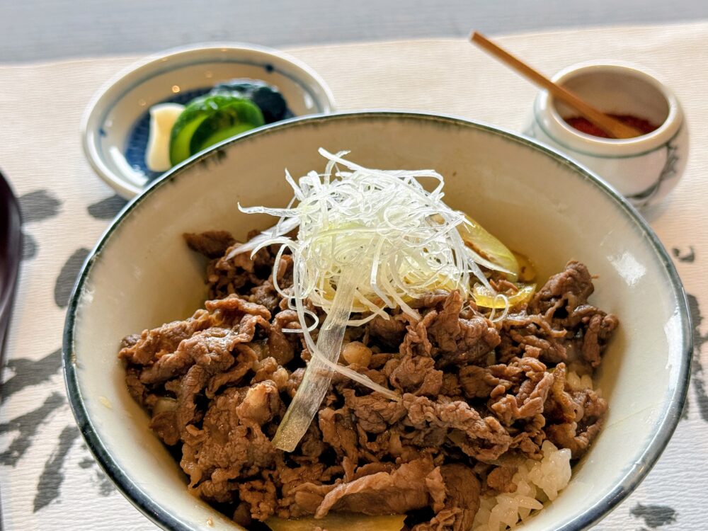 ランチの壱岐牛の牛丼